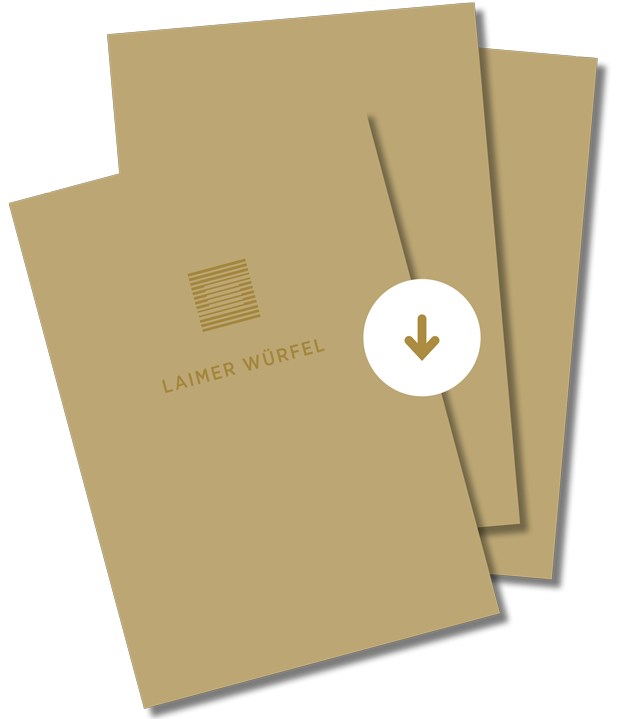 Laimer Würfel München - Download der Broschüre zur Immobilie Download-Symbol für Broschüre